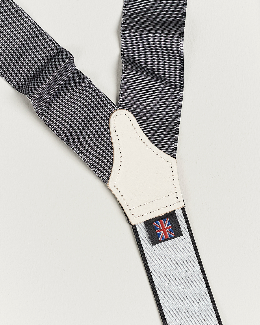 Herre | Albert Thurston Moiré Braces 40mm Grey | Albert Thurston | Moiré Braces 40mm Grey