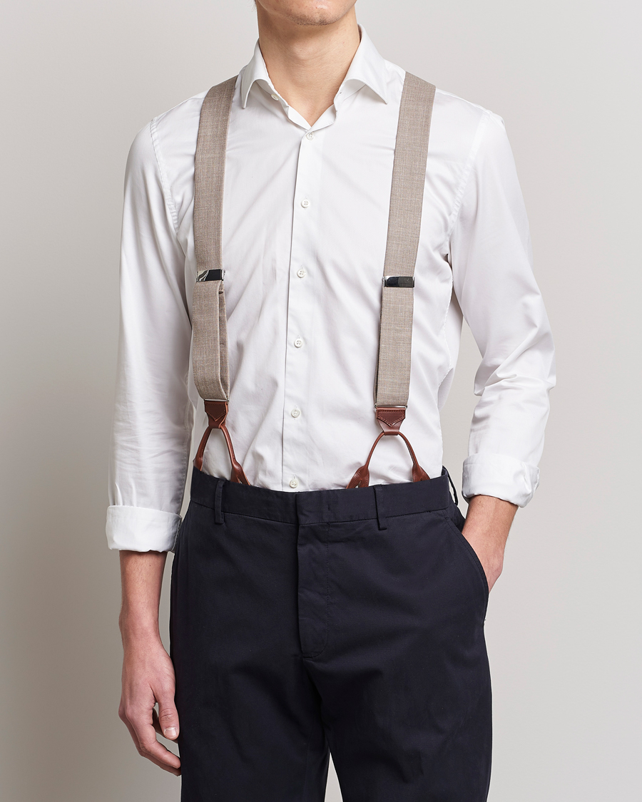 Herre |  | Albert Thurston | Linen Braces Beige