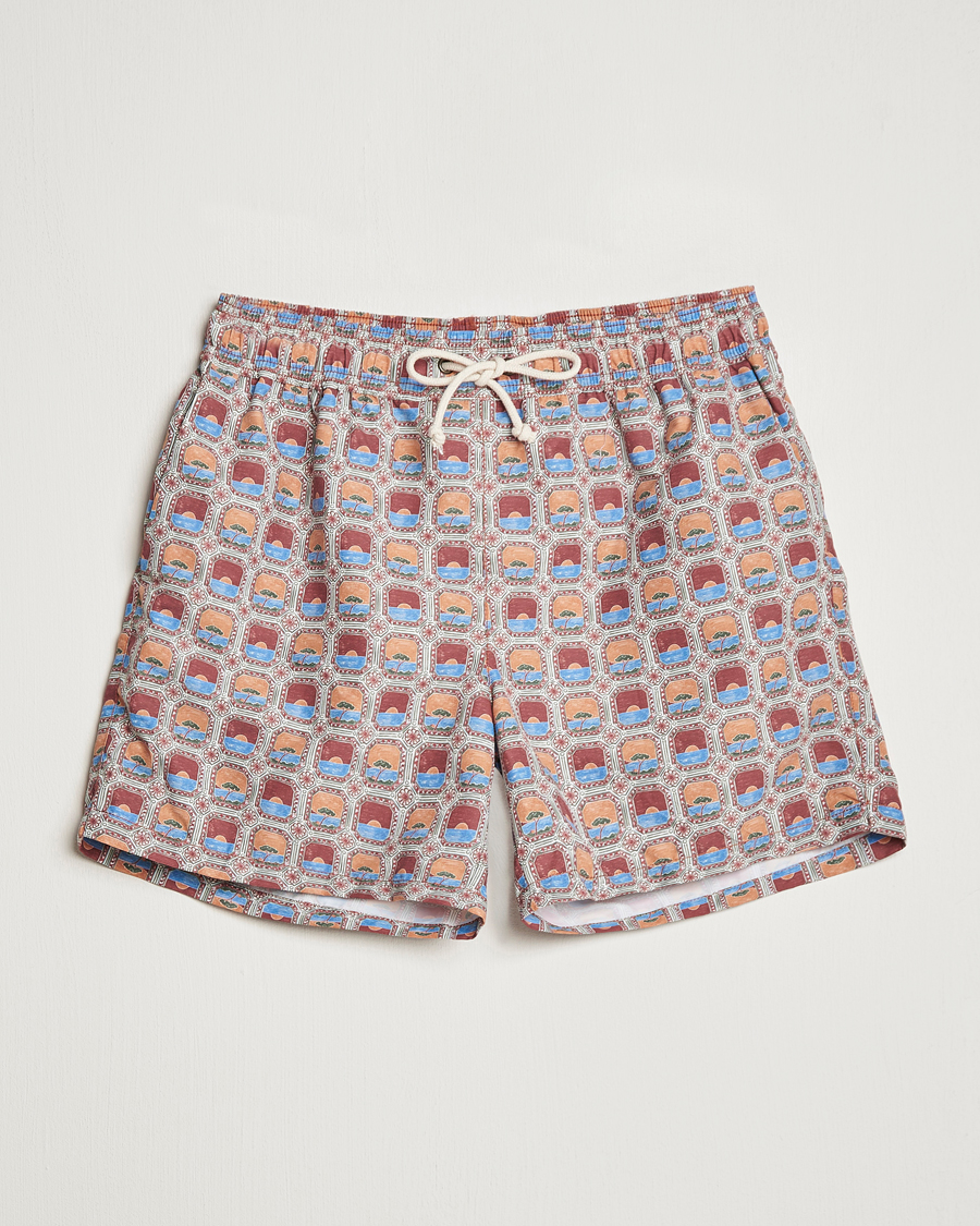 Herre | Badebukser | Ripa Ripa | Printed Swimshorts Red/Blue