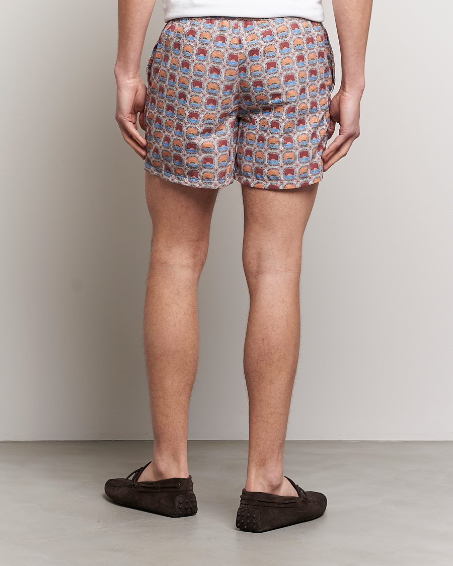 Herre | Badebukser | Ripa Ripa | Printed Swimshorts Red/Blue