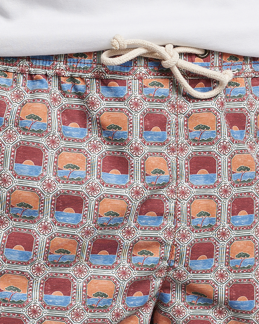 Herre | Badebukser | Ripa Ripa | Printed Swimshorts Red/Blue