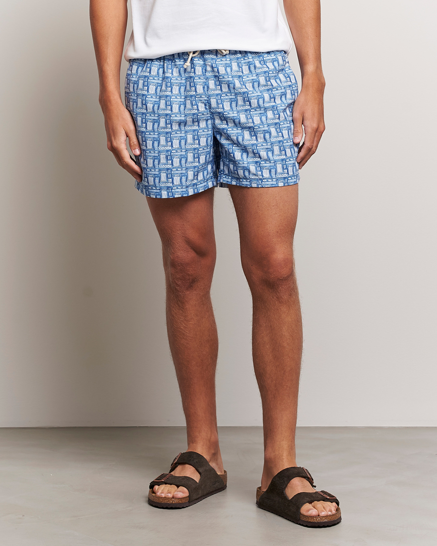 Herre | Badebukser | Ripa Ripa | Printed Swimshorts Blue