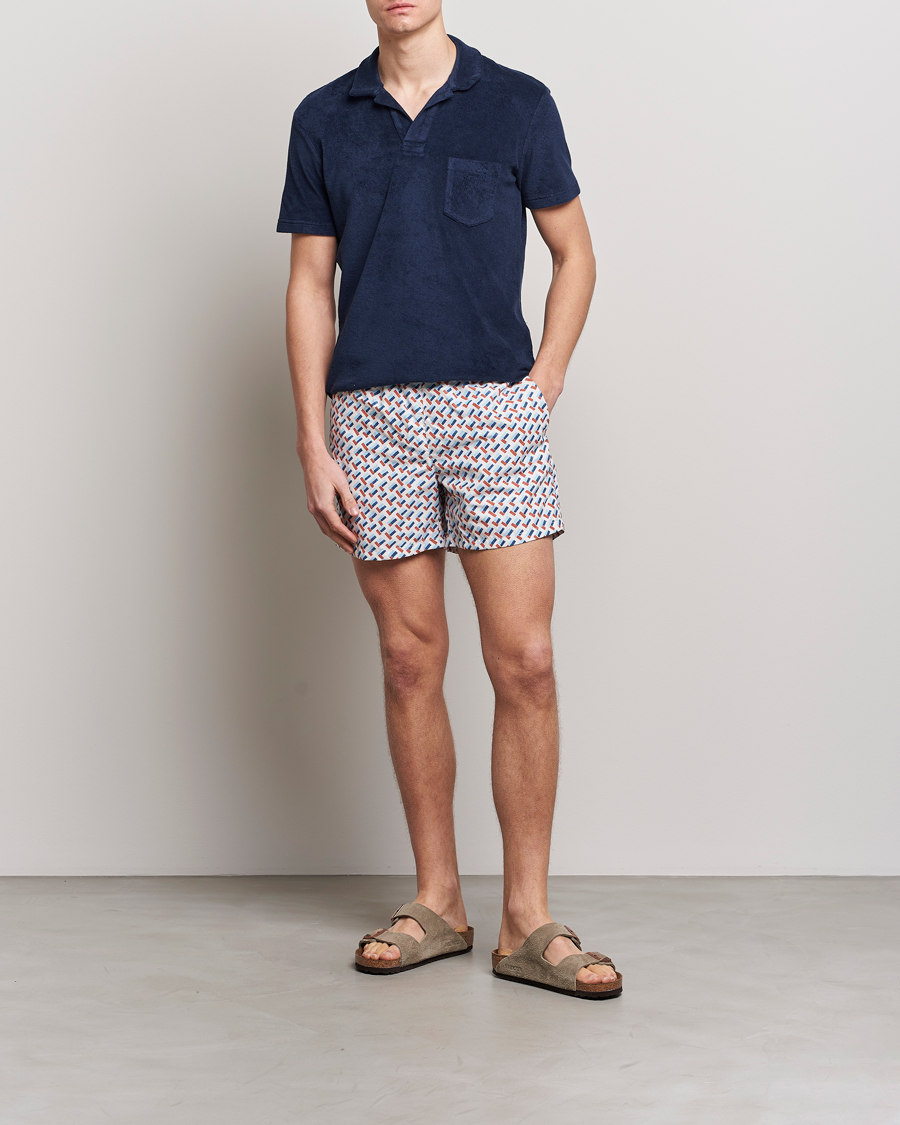 Herre | Badebukser | Ripa Ripa | Printed Swimshorts Off White