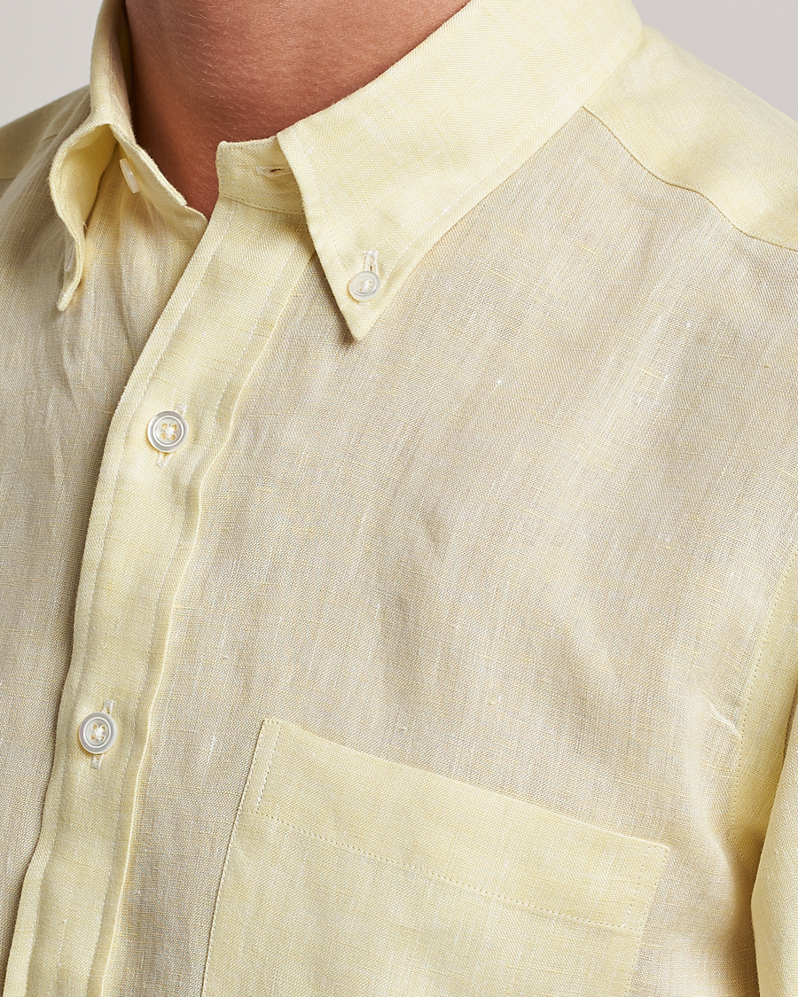 Herre | Skjorter | Beams F | Button Down Pullover Shirt Yellow