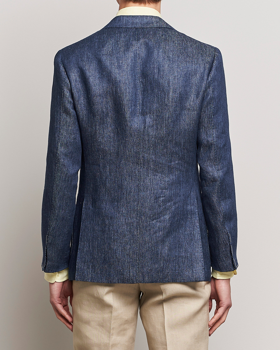 Herre | Blazere & jakker | Beams F | Patch Pocket Linen Blazer Indigo