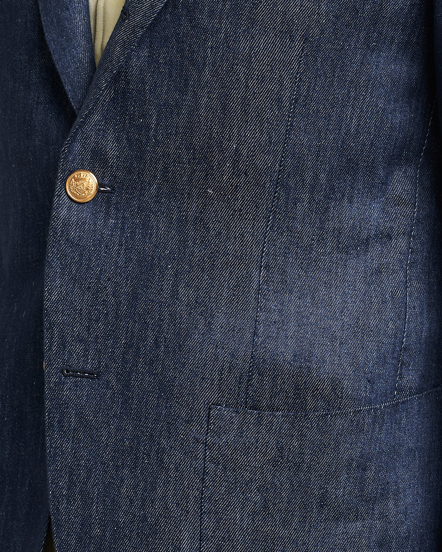 Herre | Blazere & jakker | Beams F | Patch Pocket Linen Blazer Indigo