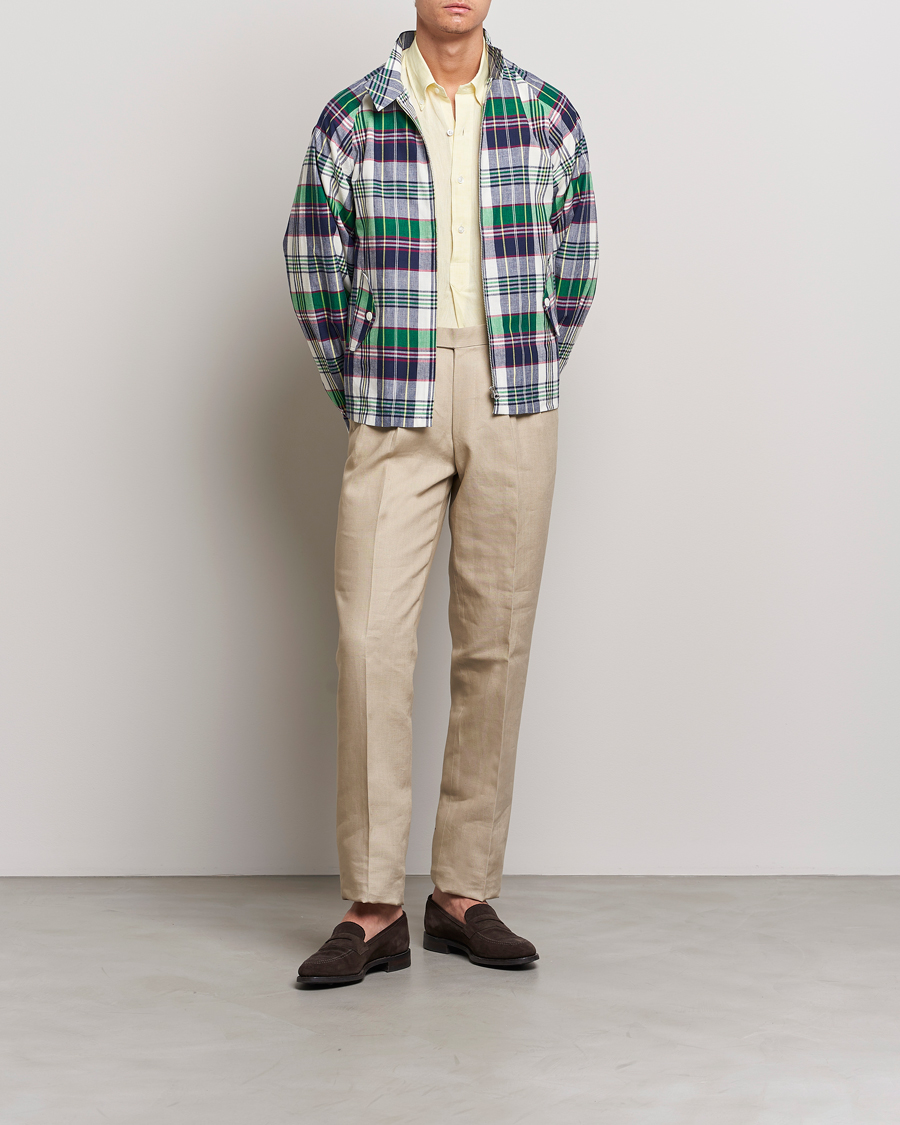 Herre | Jakker | Beams F | Driving Blouson Blue Madras