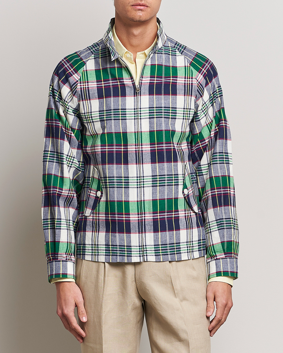 Herre | Jakker | Beams F | Driving Blouson Blue Madras