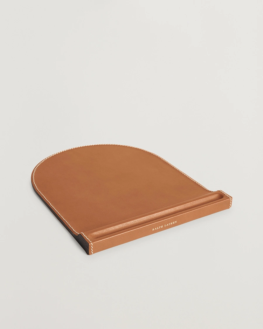 Herre |  | Ralph Lauren Home | Brennan Leather Mouse Pad Saddle Brown