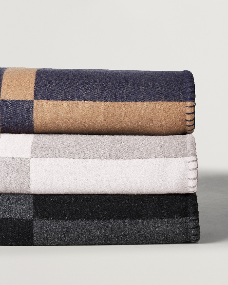 Herre |  | Ralph Lauren Home | Northam RL Graphic Colour Block Wool Throw Camel/Navy