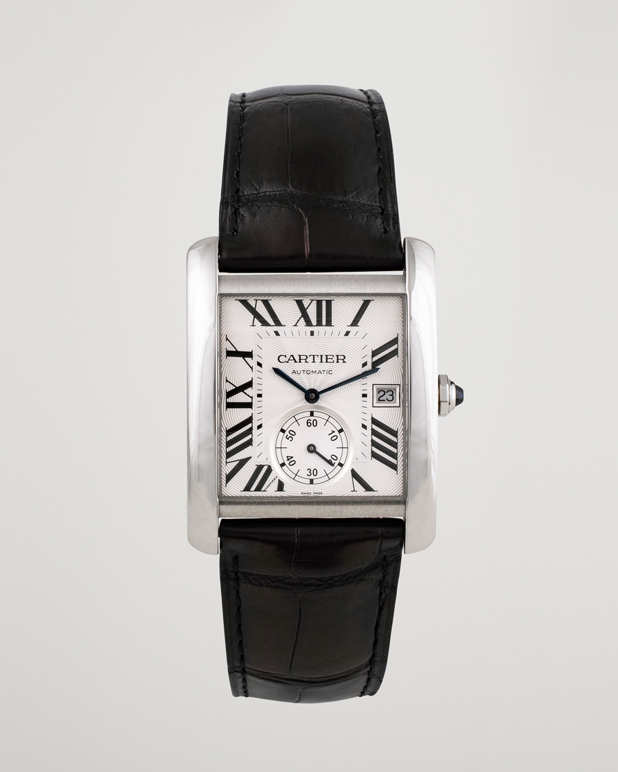 Brugt: |  | Cartier Pre-Owned | Tank MC W5330003 Steel White