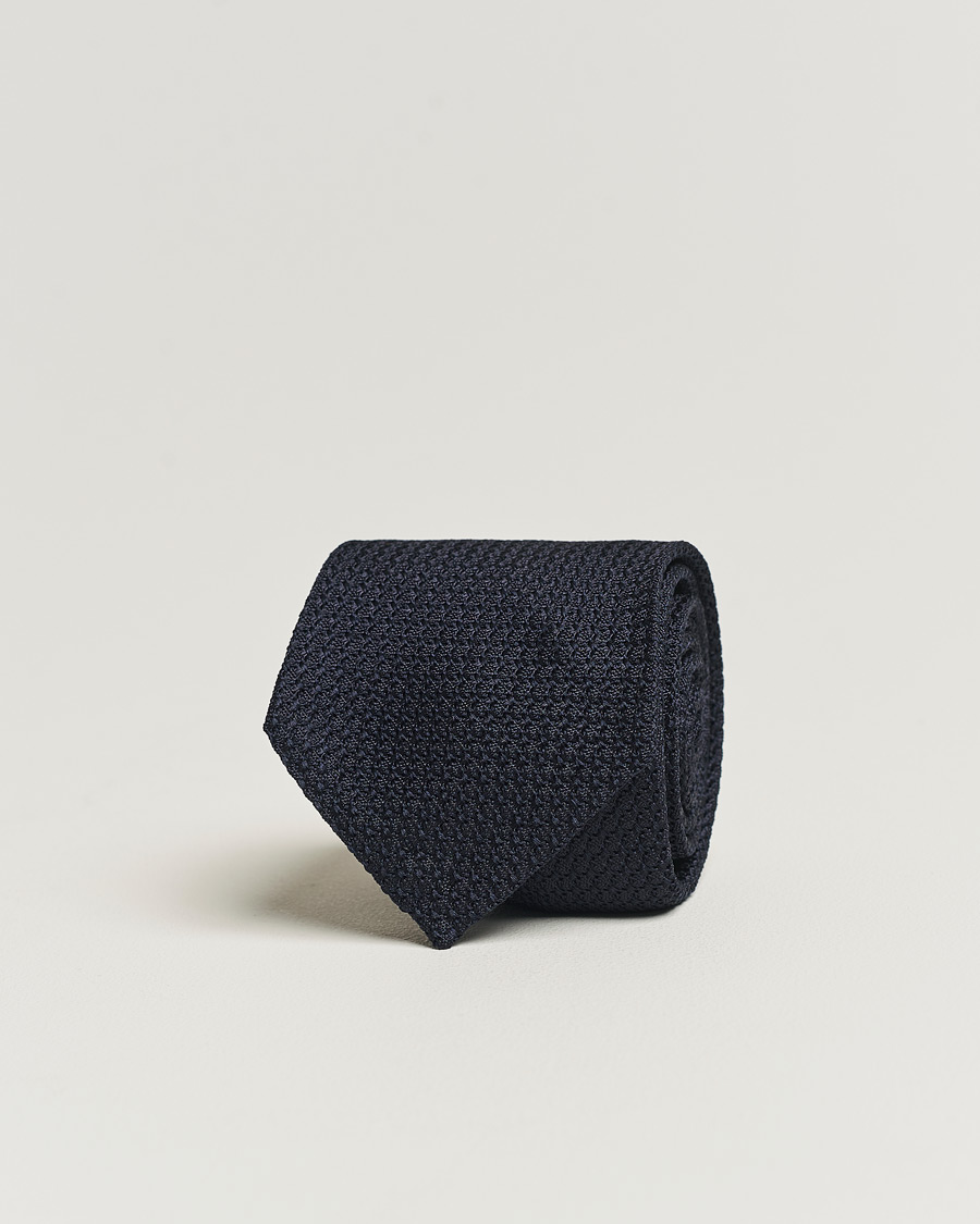 Herre | Slips | Eton | Grenadine Tie Dark Blue