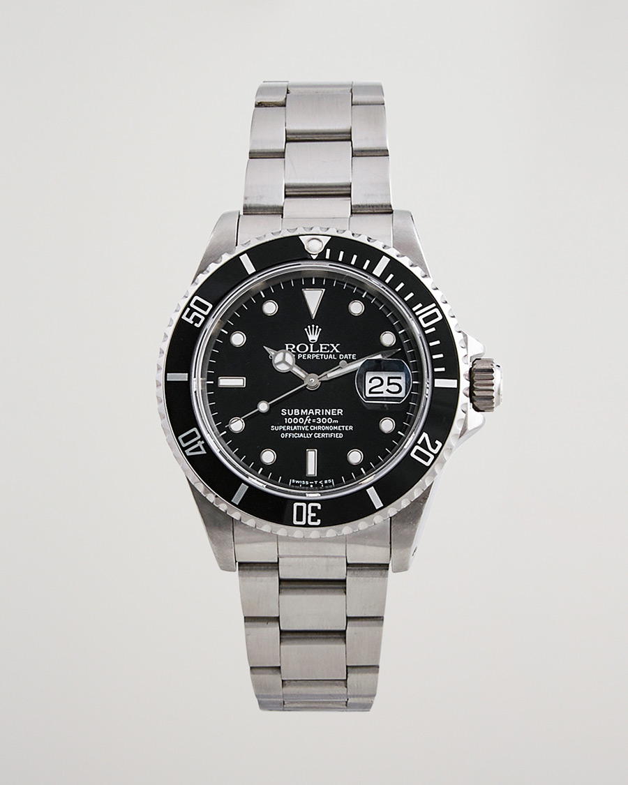 Herre | Pre-Owned & Vintage Watches | Rolex Pre-Owned | Submariner Date 16610 Steel Black