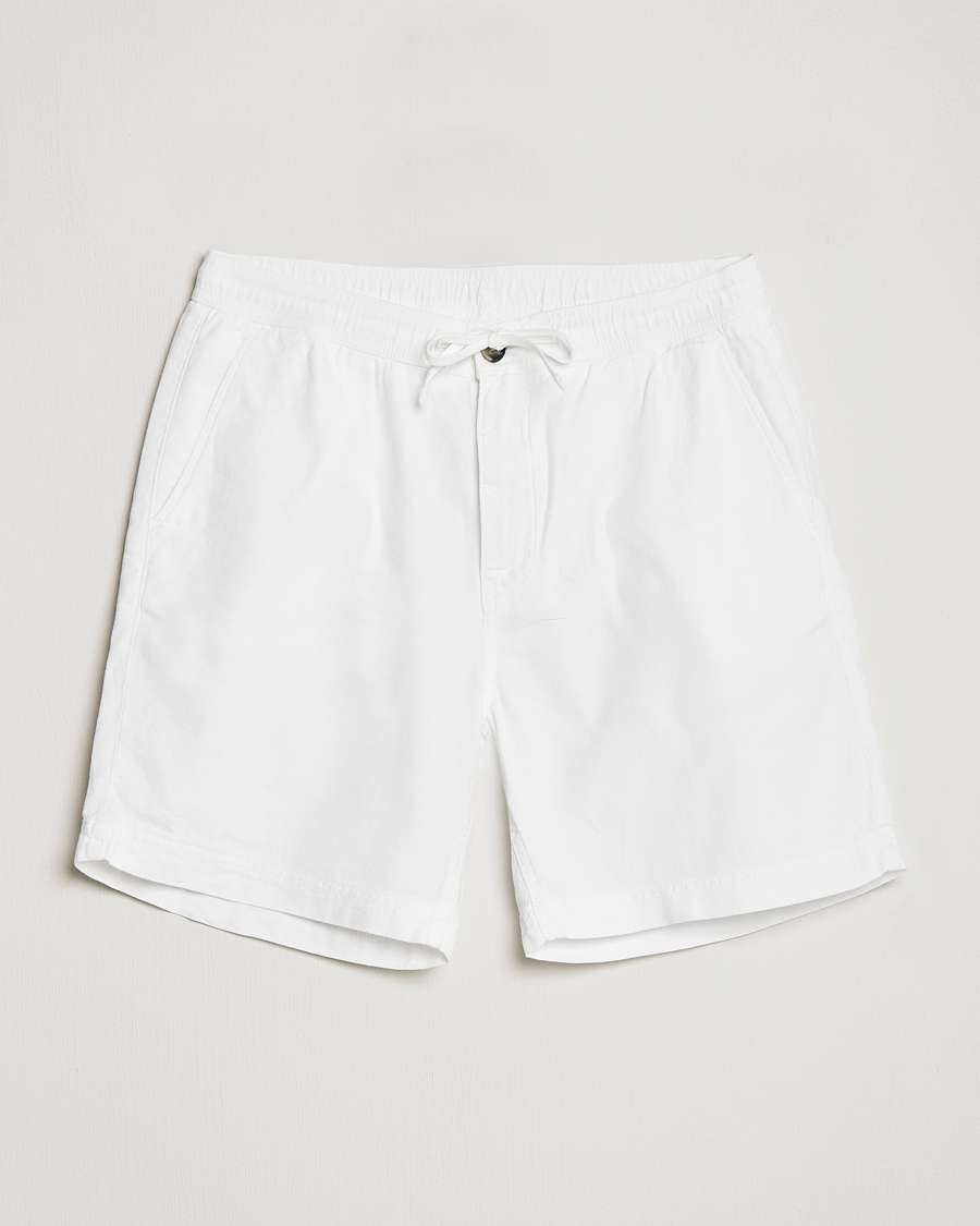 Herre | Shorts | Morris | Fenix Linen Drawstring Shorts White