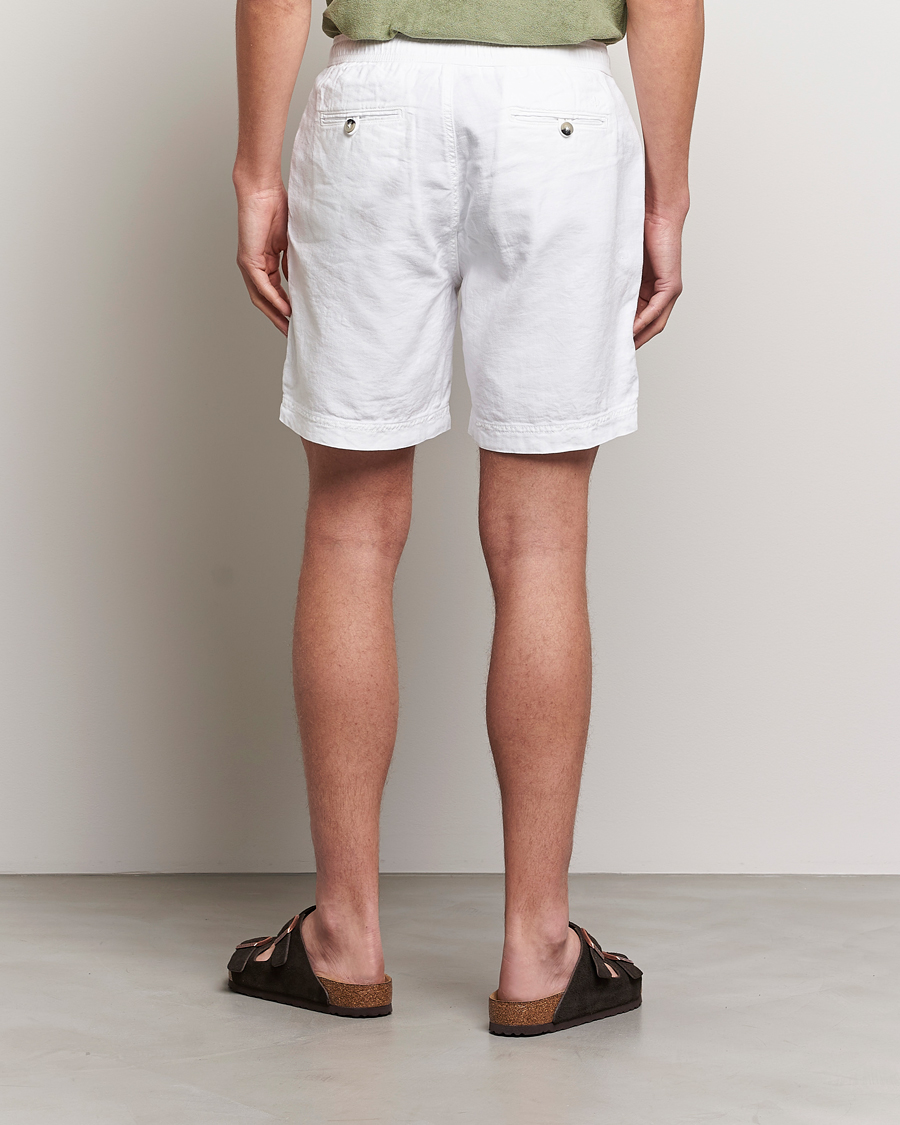 Herre | Shorts | Morris | Fenix Linen Drawstring Shorts White