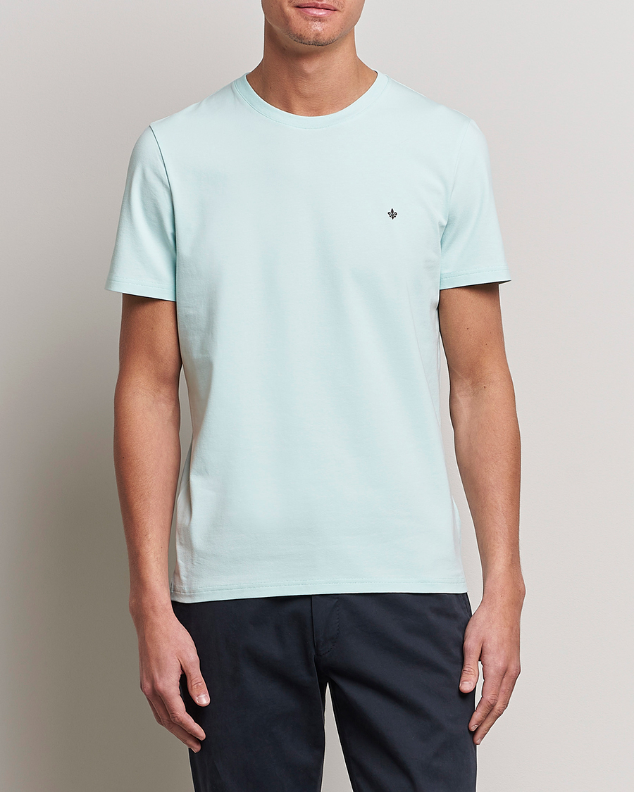 Herre | T-Shirts | Morris | James Cotton T-Shirt Turquoise