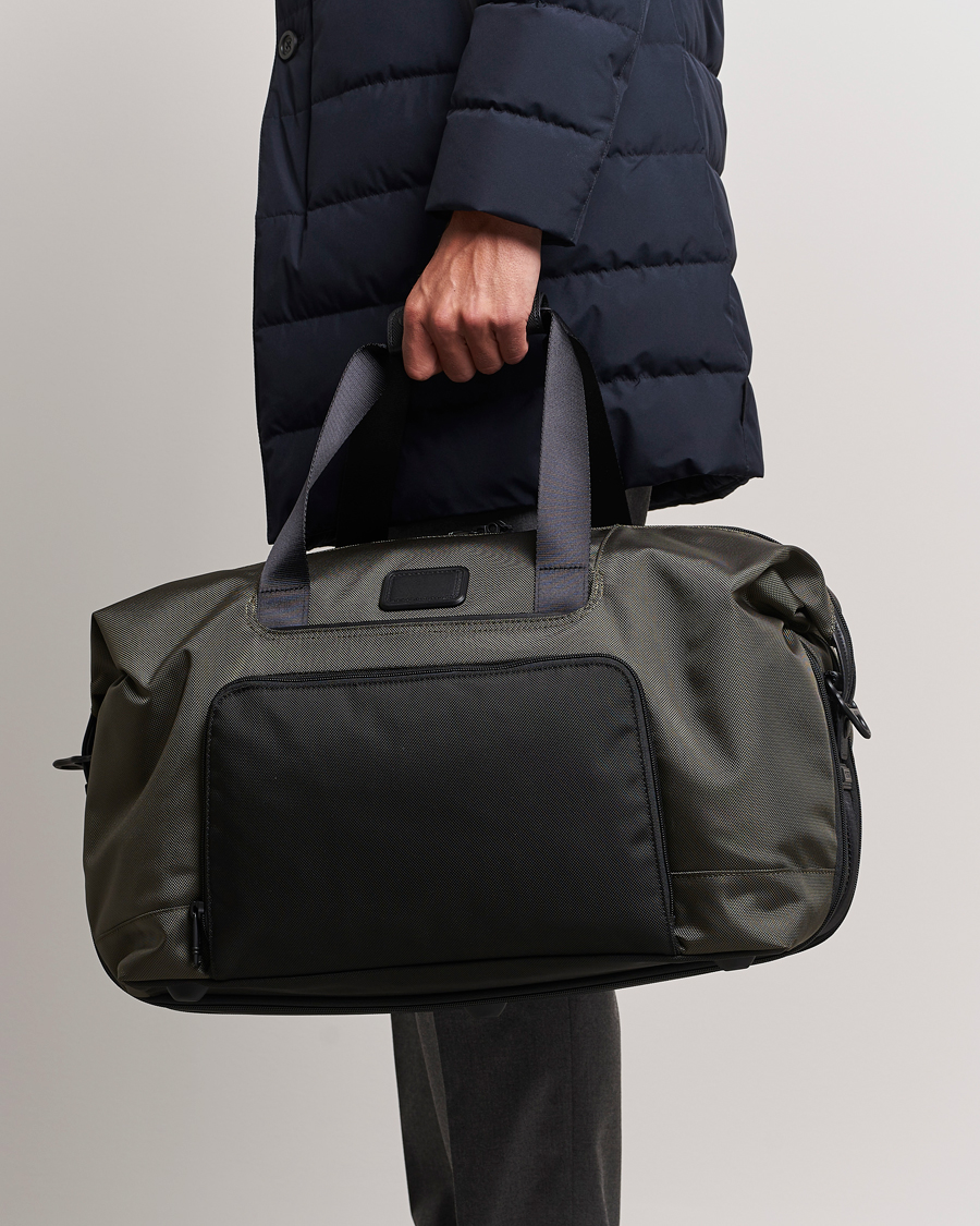 Herre | TUMI Alpha 3 Double Expansion Satchel Olive Night | TUMI | Alpha 3 Double Expansion Satchel Olive Night