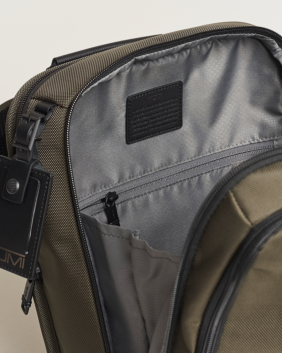 Herre | TUMI Alpha 3 Slim Backpack Olive Night | TUMI | Alpha 3 Slim Backpack Olive Night