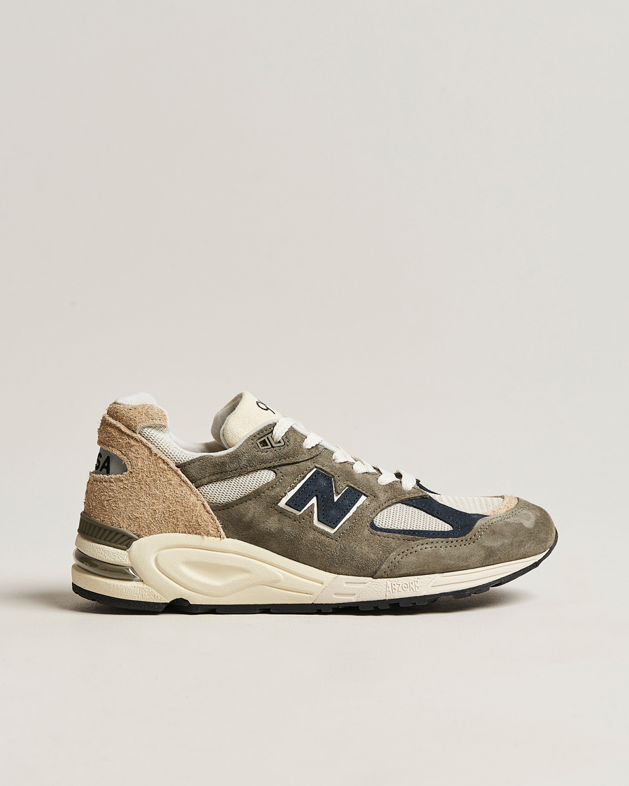 Herre | New Balance Made In USA 990 Sneakers Khaki/Beige | New Balance | Made In USA 990 Sneakers Khaki/Beige