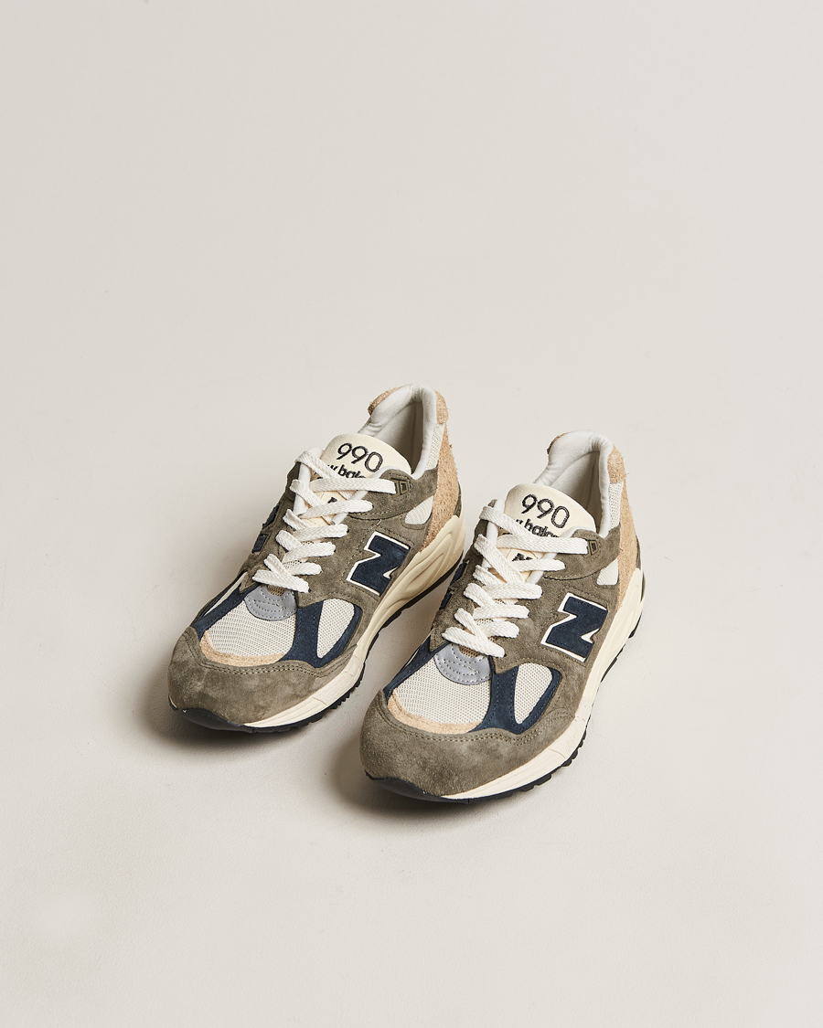Herre | New Balance Made In USA 990 Sneakers Khaki/Beige | New Balance | Made In USA 990 Sneakers Khaki/Beige