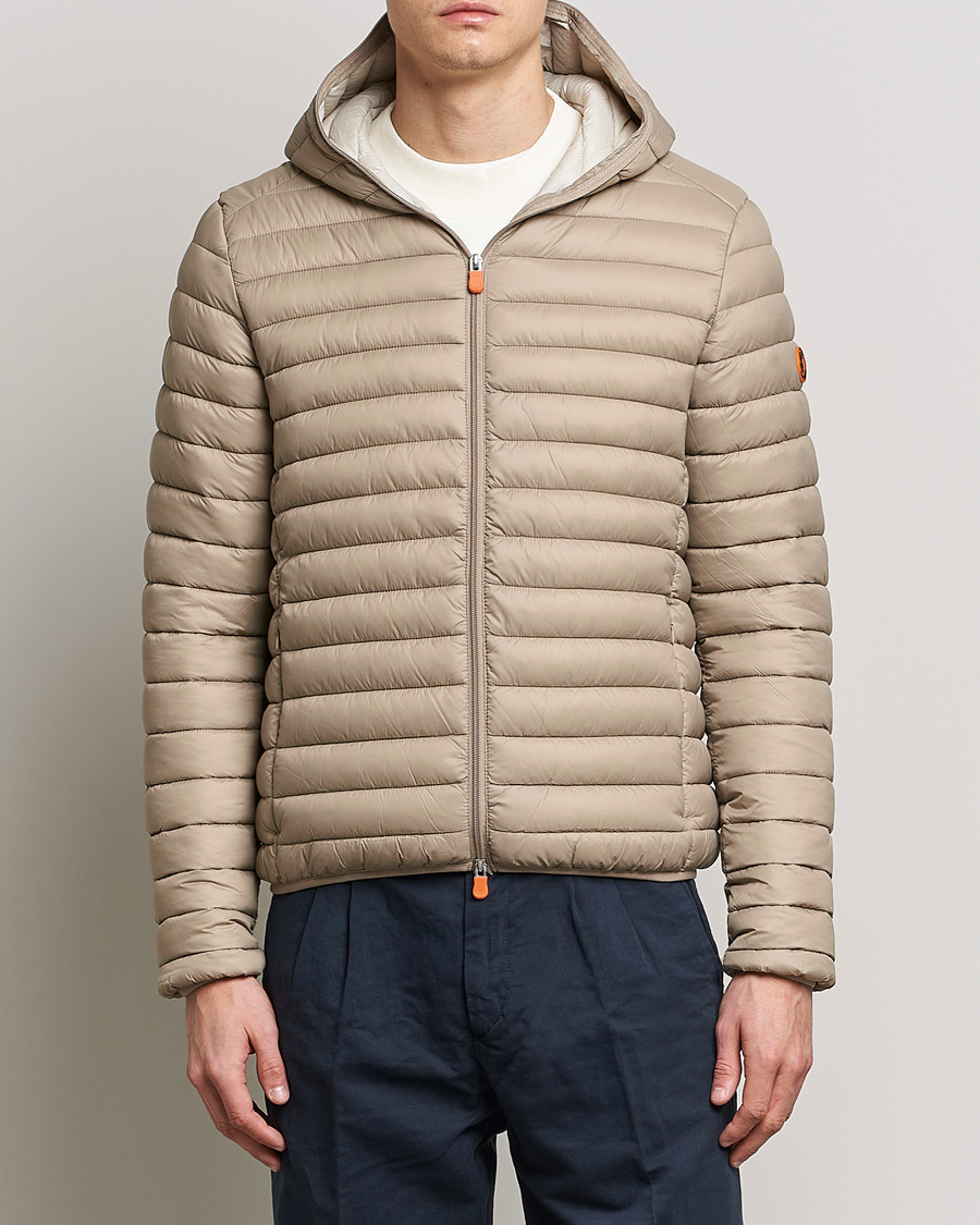 Herre | Jakker | Save The Duck | Duffy Lightweight Padded Hood Jacket Dune Beige