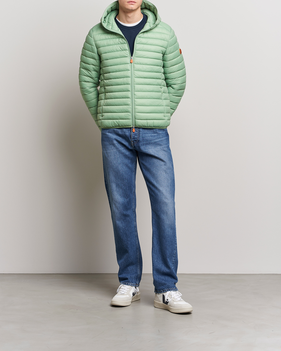 Herre | Jakker | Save The Duck | Duffy Lightweight Padded Hood Jacket Mint Green