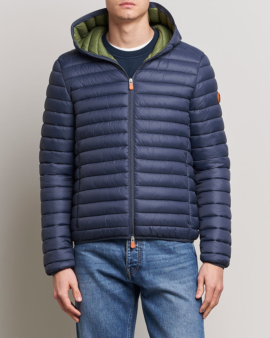 Herre | Jakker | Save The Duck | Duffy Lightweight Padded Hood Jacket Ombre Blue