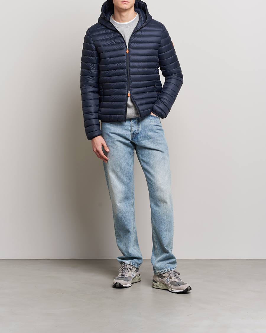 Herre | Jakker | Save The Duck | Duffy Lightweight Padded Hood Jacket Blue Black