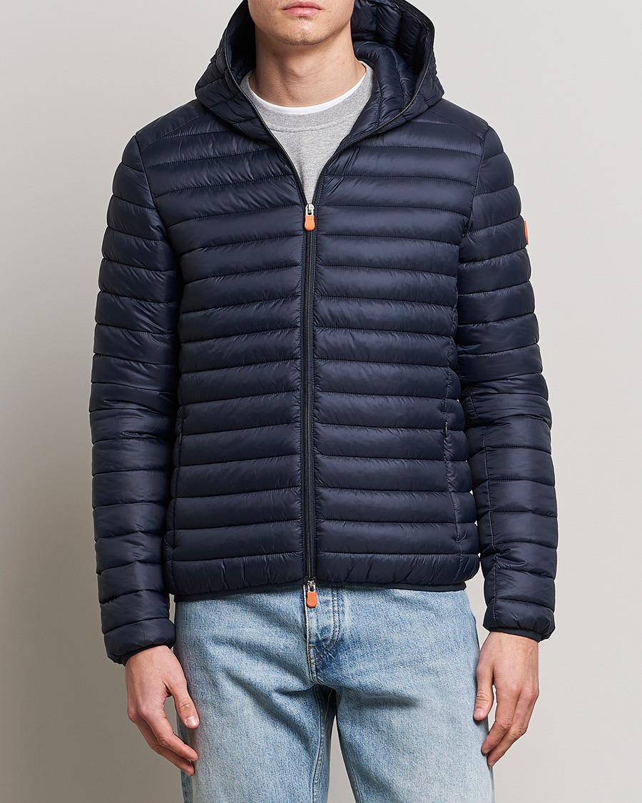 Herre | Jakker | Save The Duck | Duffy Lightweight Padded Hood Jacket Blue Black