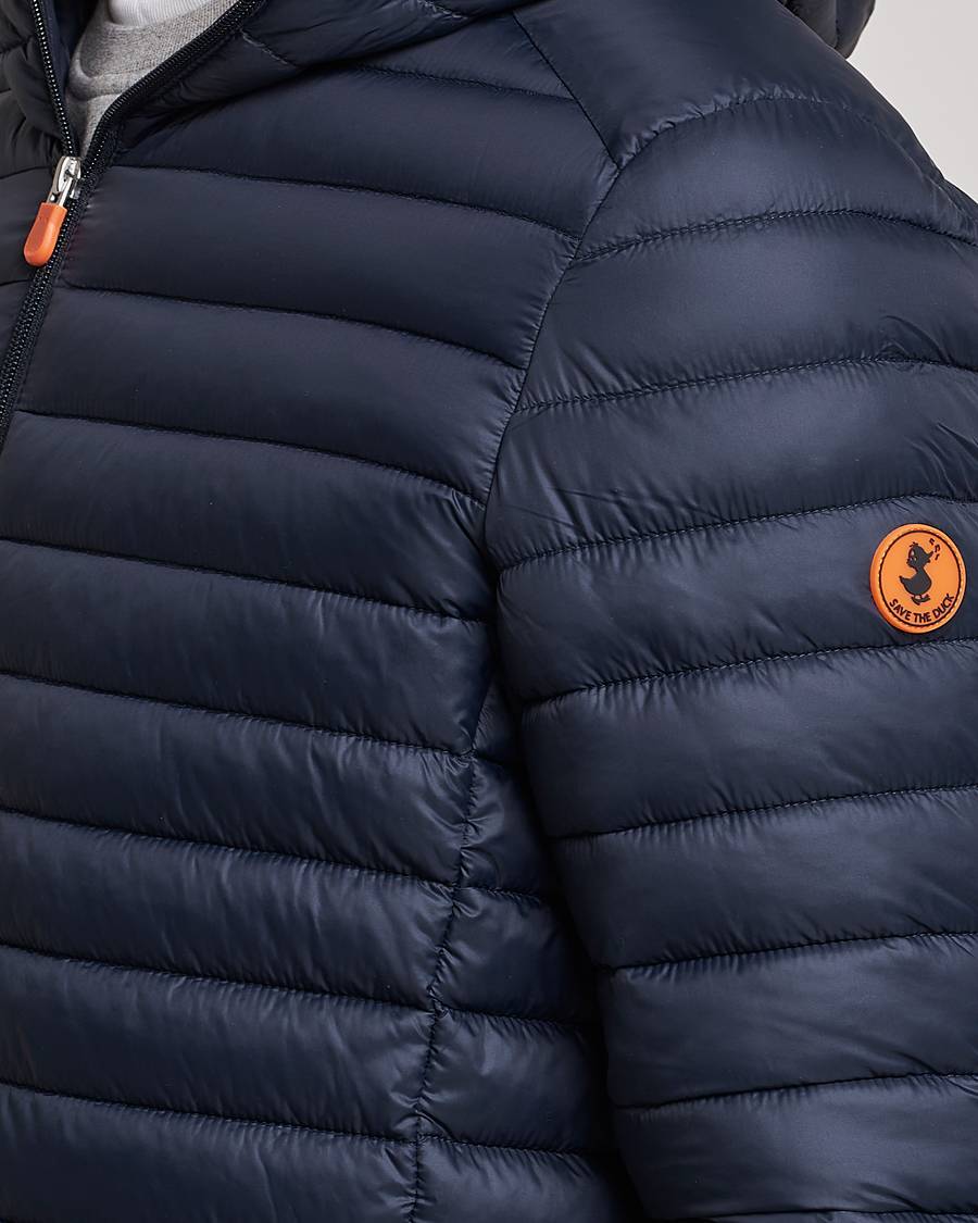Herre | Jakker | Save The Duck | Duffy Lightweight Padded Hood Jacket Blue Black
