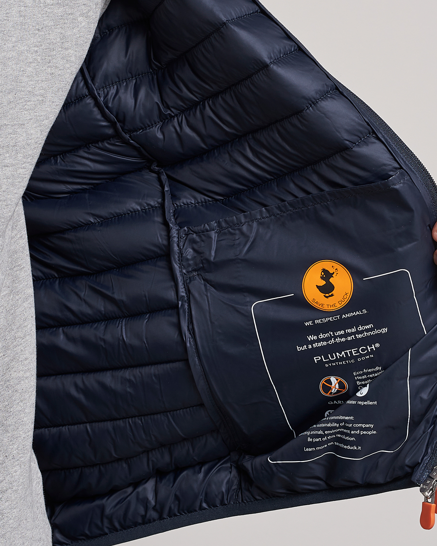 Herre | Jakker | Save The Duck | Duffy Lightweight Padded Hood Jacket Blue Black