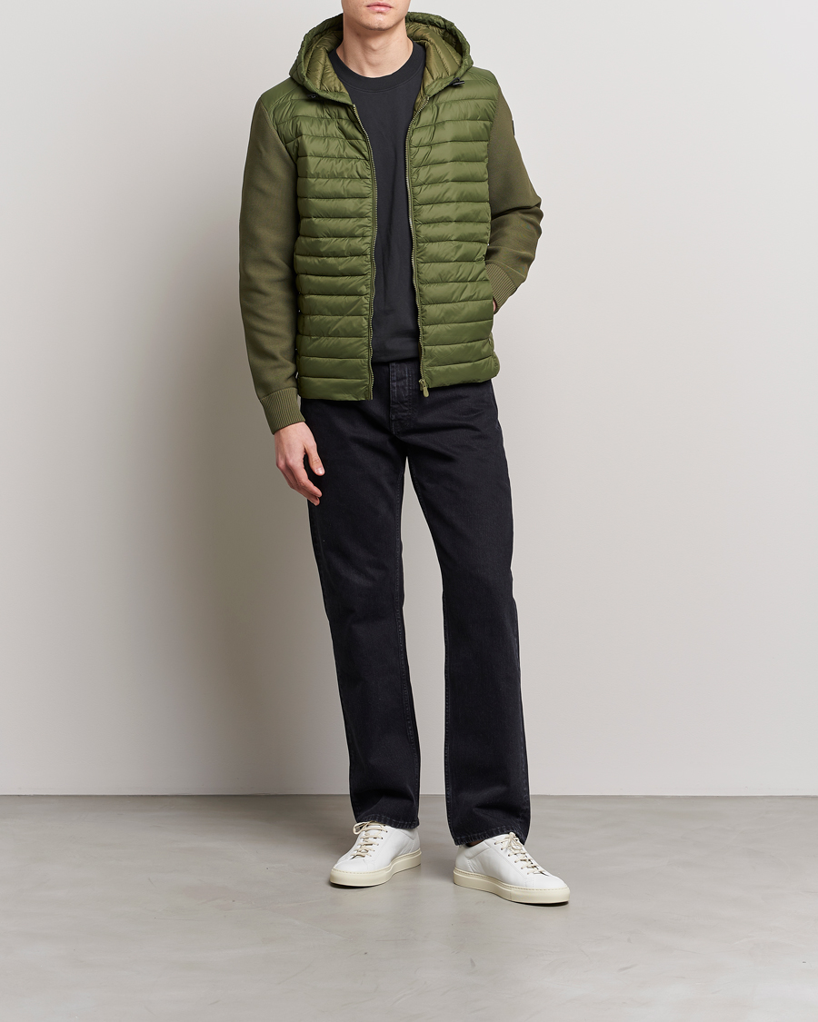 Herre | Jakker | Save The Duck | Murilo Hybrid Hood Jacket Dusty Olive