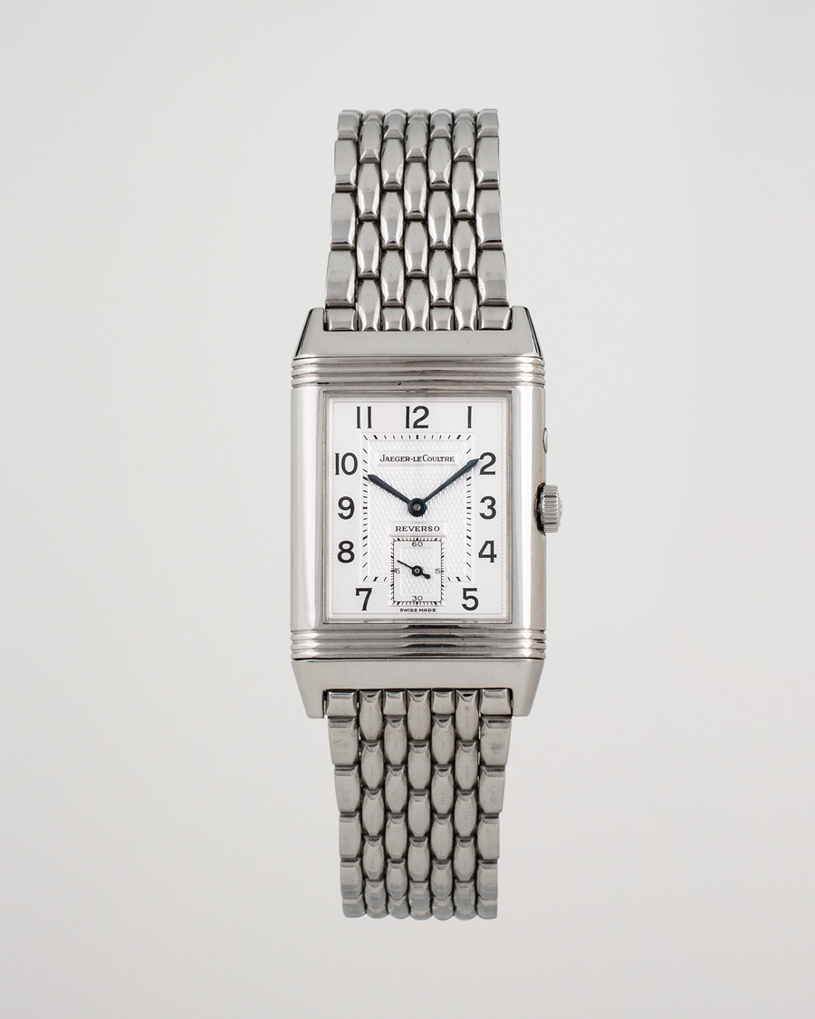 Herre | Pre-Owned & Vintage Watches | Jaeger-LeCoultre Pre-Owned | Reverso Duoface 270.8.54 Steel Silver Black