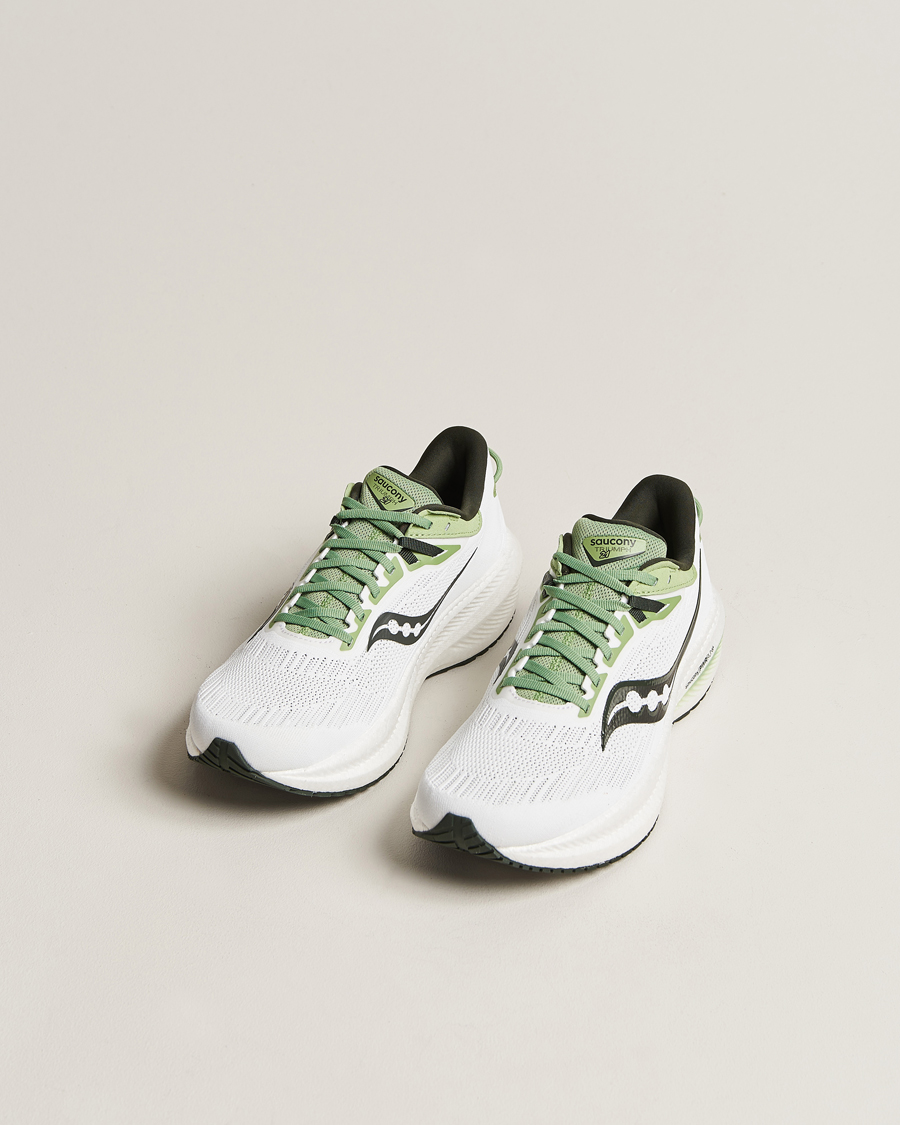 Herre | Saucony Triumph 21 Running Sneakers White/Umbra | Saucony | Triumph 21 Running Sneakers White/Umbra