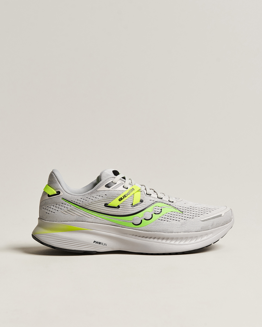 Herre | Saucony Guide 16 Running Sneakers Fog/Slime | Saucony | Guide 16 Running Sneakers Fog/Slime