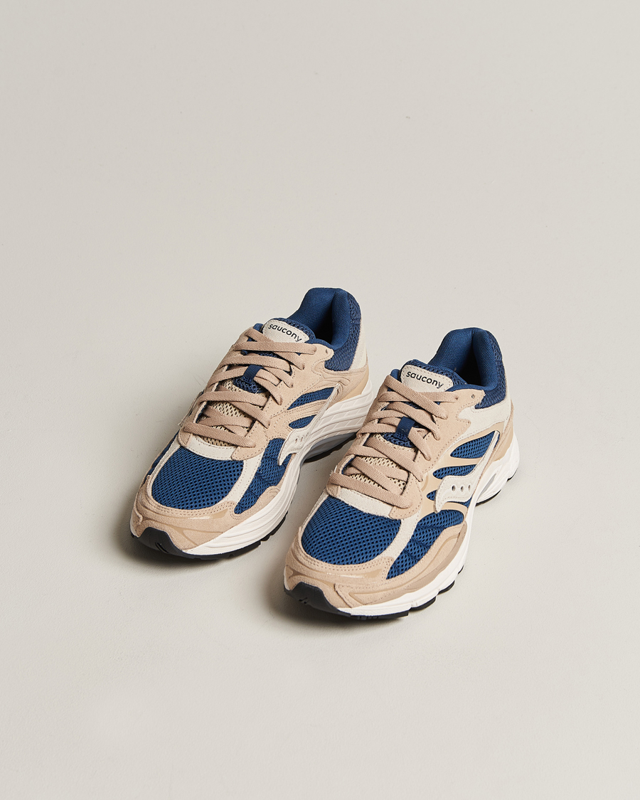 Herre | Active | Saucony | Progrid Omni 9 Running Sneaker Beige/Blue