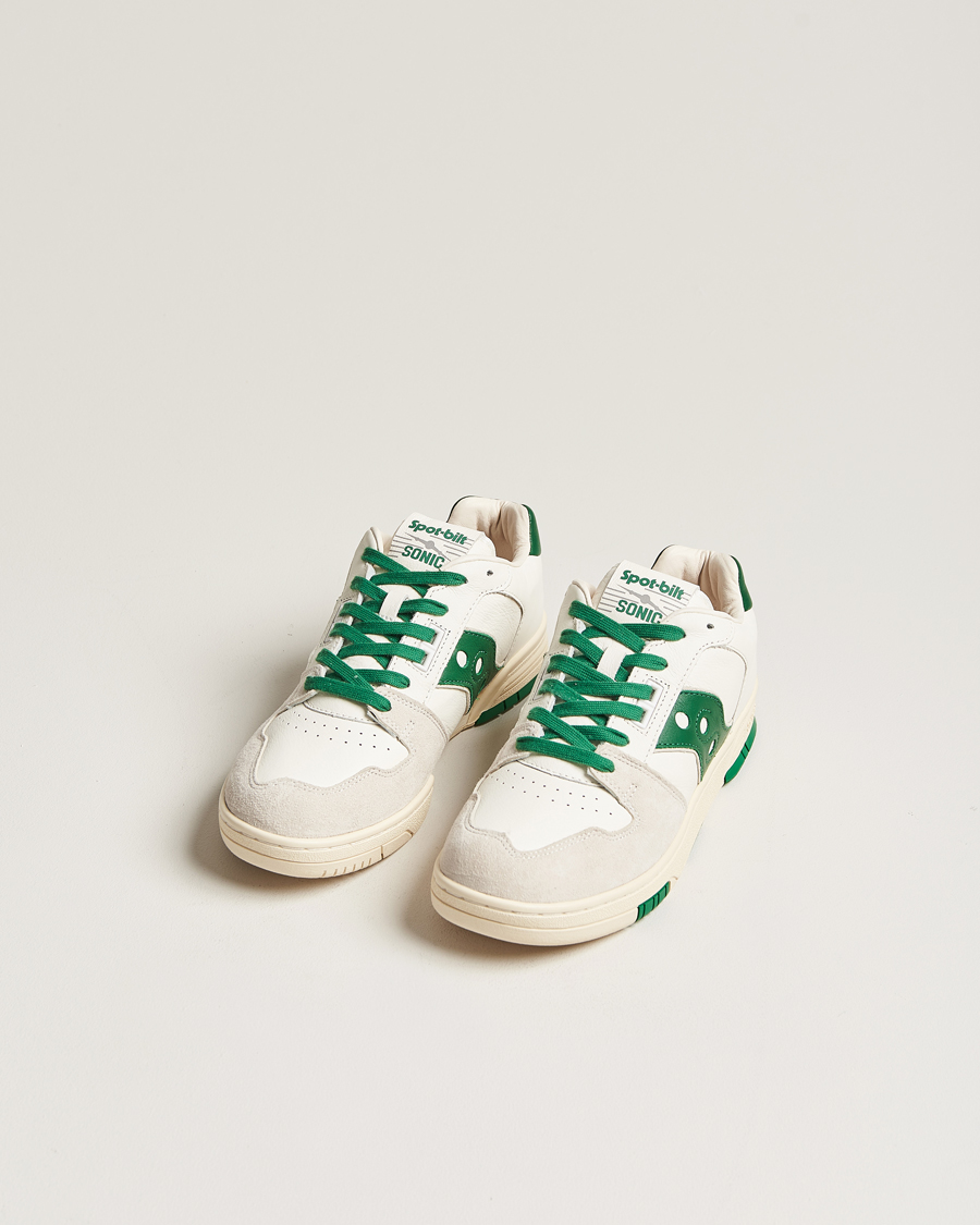 Herre | Saucony Sonic Vintage Leather Sneaker White | Saucony | Sonic Vintage Leather Sneaker White