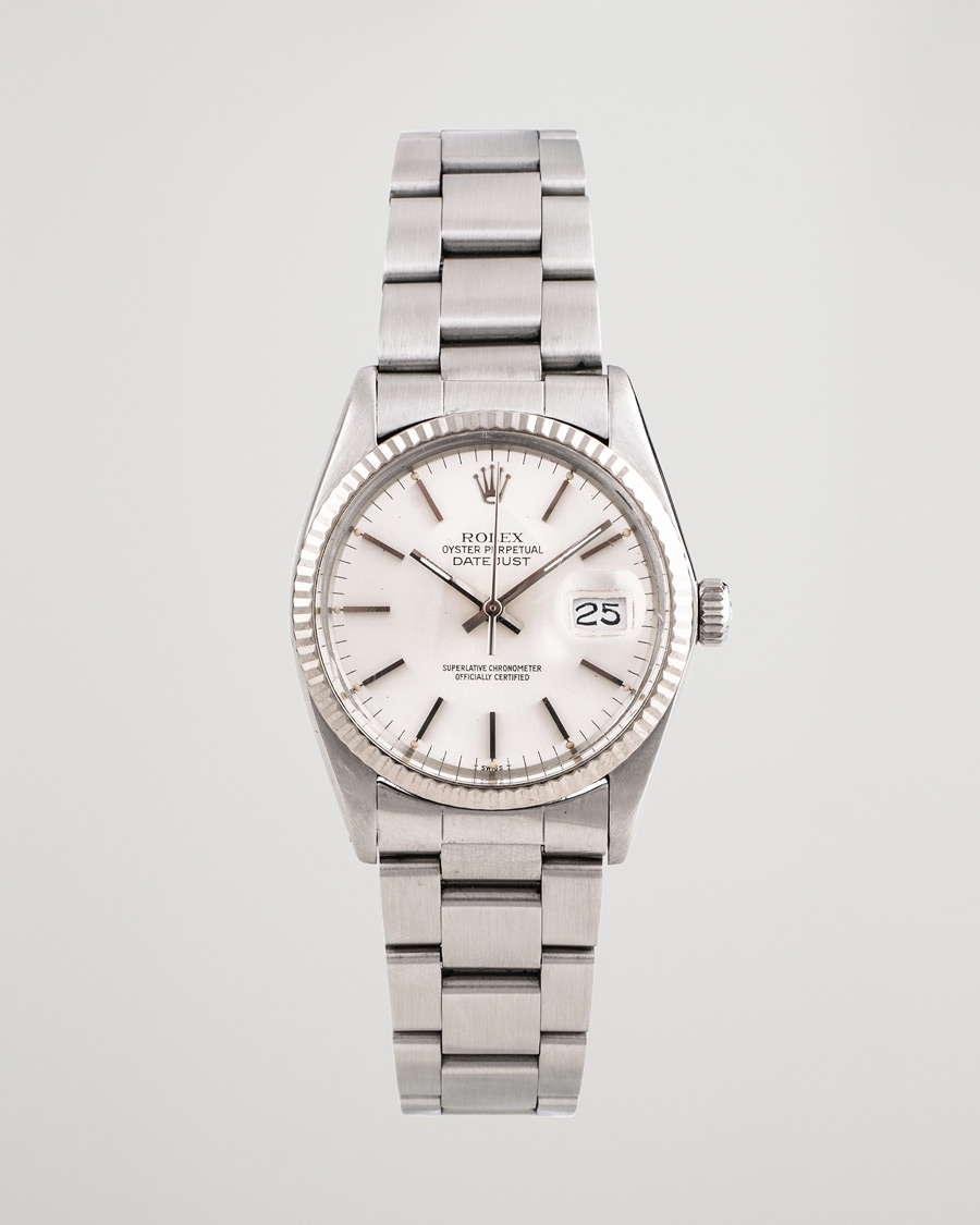 Herre | Rolex Pre-Owned Datejust 16014 Oyster Perpetual Steel Silver Steel Silver | Rolex Pre-Owned | Datejust 16014 Oyster Perpetual Steel Silver Steel Silver