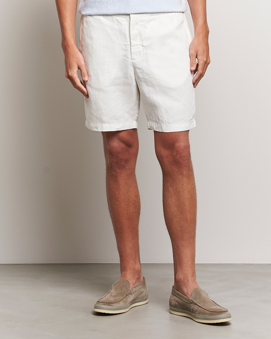 Herre | Tøj | Orlebar Brown | Cornell Linen Shorts Sandbar