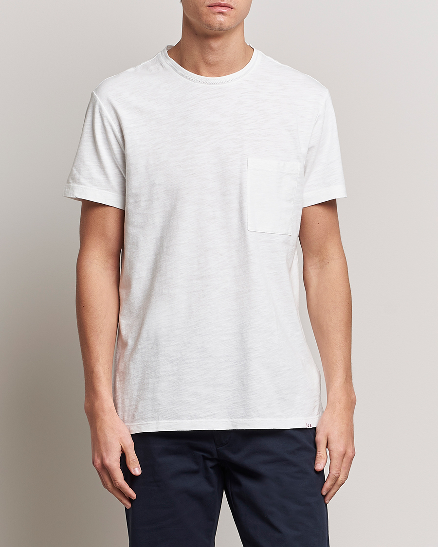 Herre | T-Shirts | Orlebar Brown | OB Classic Garment Dyed Cotton T-Shirt White Sand