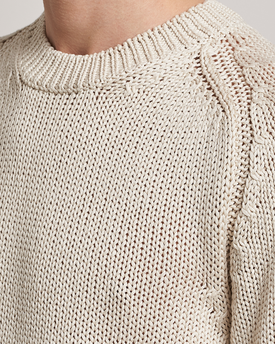 Herre | Trøjer | Orlebar Brown | Lippen Organic Cotton Sweatshirt White Sand