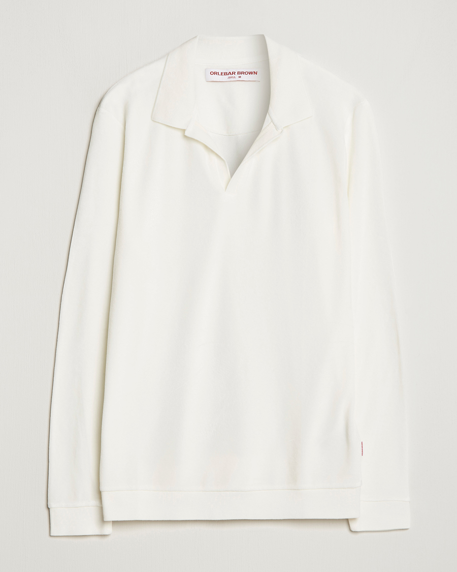 Herre | Trøjer | Orlebar Brown | Bouvet Cotton/Modal Terry Long Sleeve Terry Sandbar