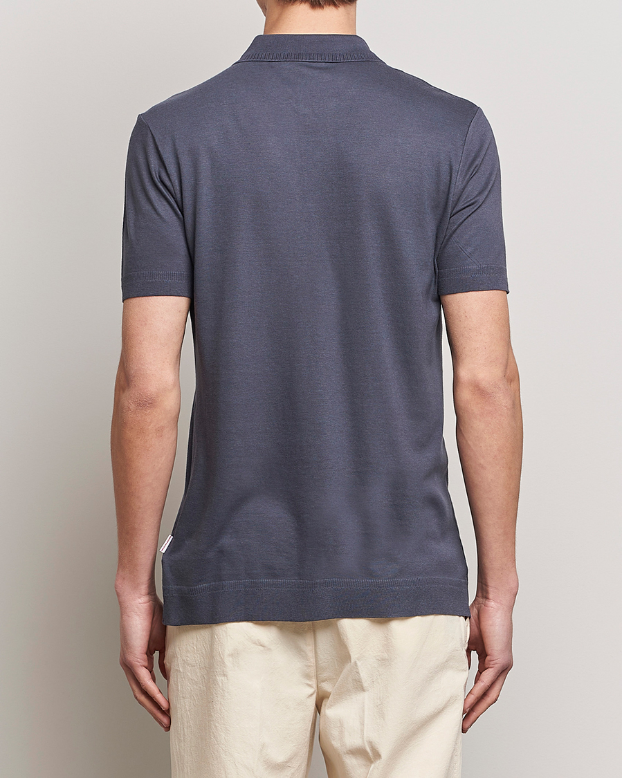 Herre | Polotrøjer | Orlebar Brown | Jarrett Knitted Rib Polo Piranha Grey