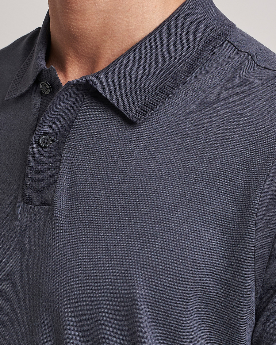 Herre | Polotrøjer | Orlebar Brown | Jarrett Knitted Rib Polo Piranha Grey