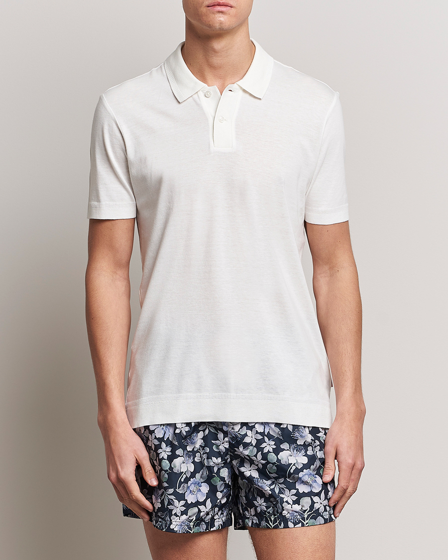 Herre |  | Orlebar Brown | Jarrett Knitted Rib Polo Sandbar