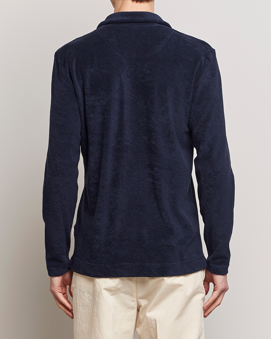 Herre | Trøjer | Orlebar Brown | Terry Long Sleeve OB Stripe Night Iris