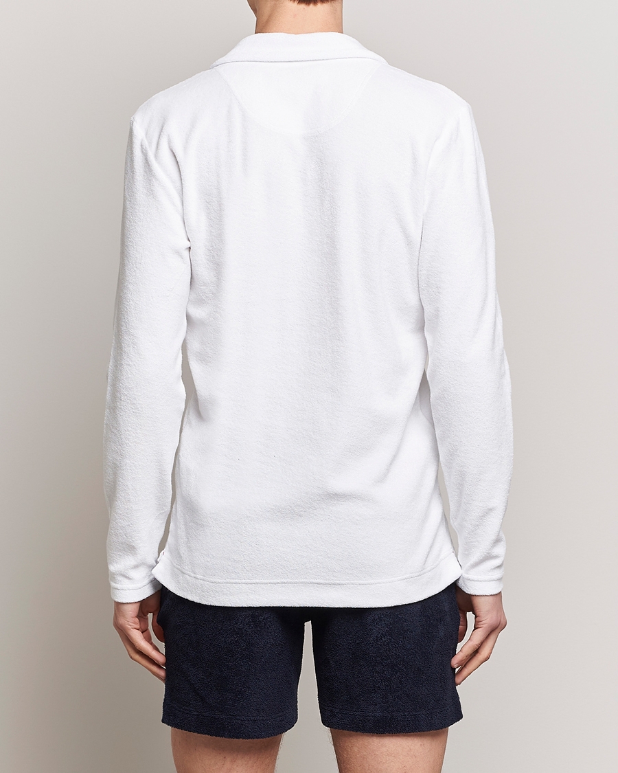 Herre | Trøjer | Orlebar Brown | Terry Long Sleeve OB Stripe White