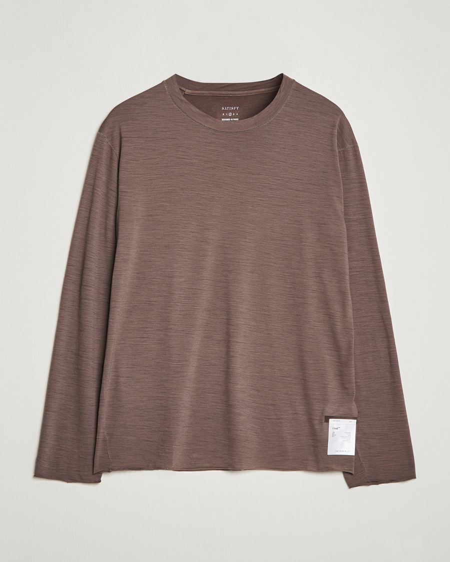Herre | Satisfy | Satisfy | CloudMerino Long Tee Warm Stone