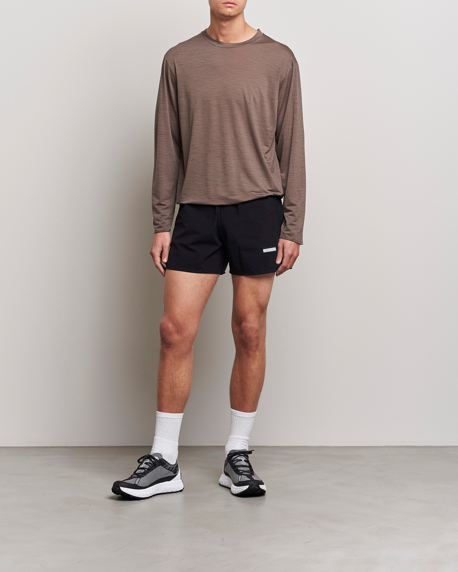 Herre | T-Shirts | Satisfy | CloudMerino Long Tee Warm Stone