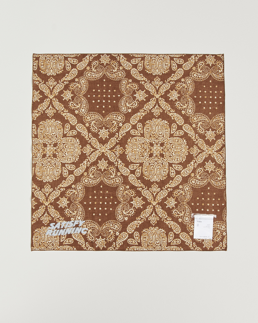 Herre | Satisfy Japanese Cotton Bandana Brown | Satisfy | Japanese Cotton Bandana Brown